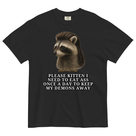 Keep My Demons Away – Raccoon Tee Mockup