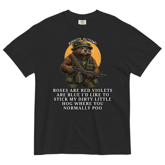 Roses Are Red – Army Bear Tee Mockup