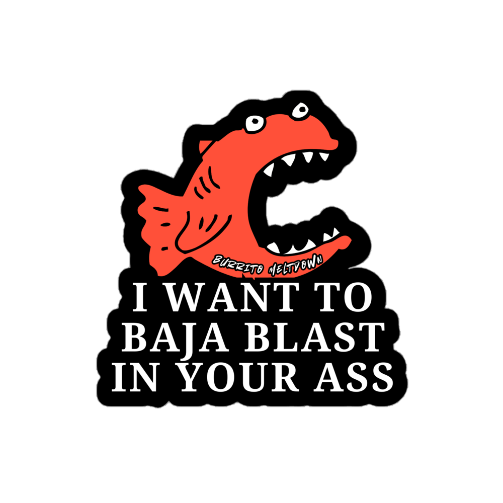 Baja Blast in Your A*s – Fish Sticker Mockup