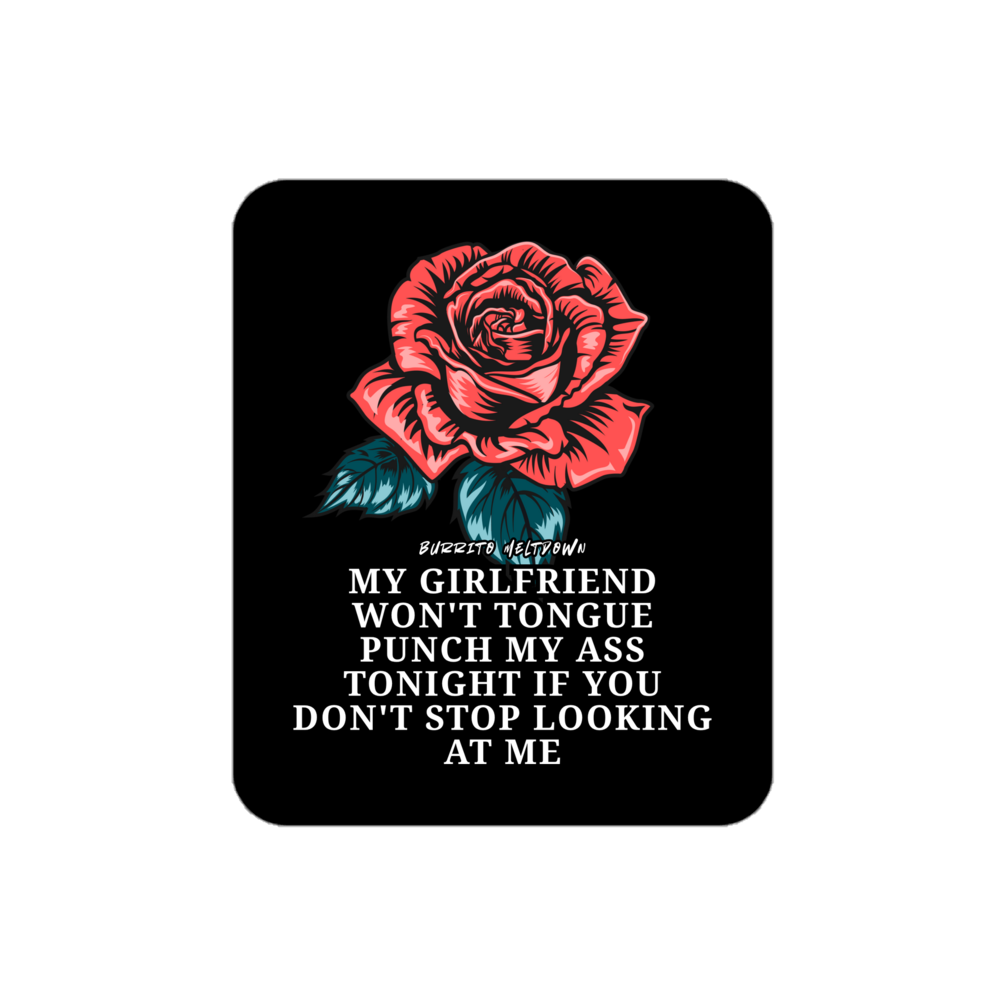 Stop Looking At Me โ Rose Flash Sticker Mockup