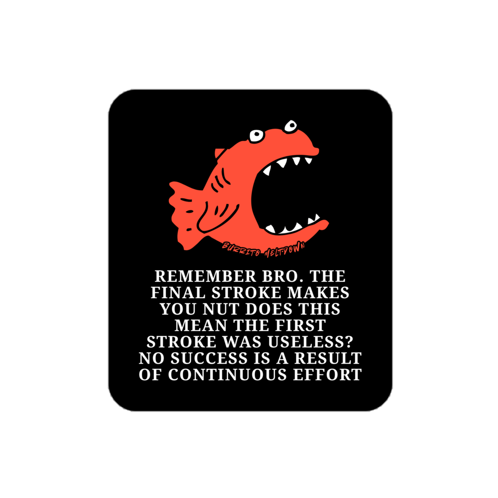 The Final Stroke โ Piranha Fish Sticker Mockup
