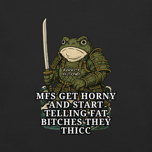 Telling Everybody They Thicc – Samurai Frog Tee