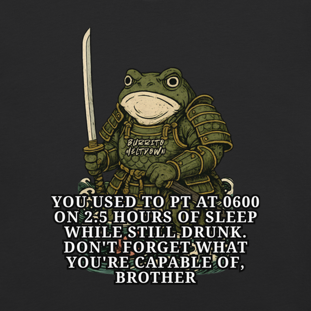 PT At 0600 – Samurai Frog Tee Mockup