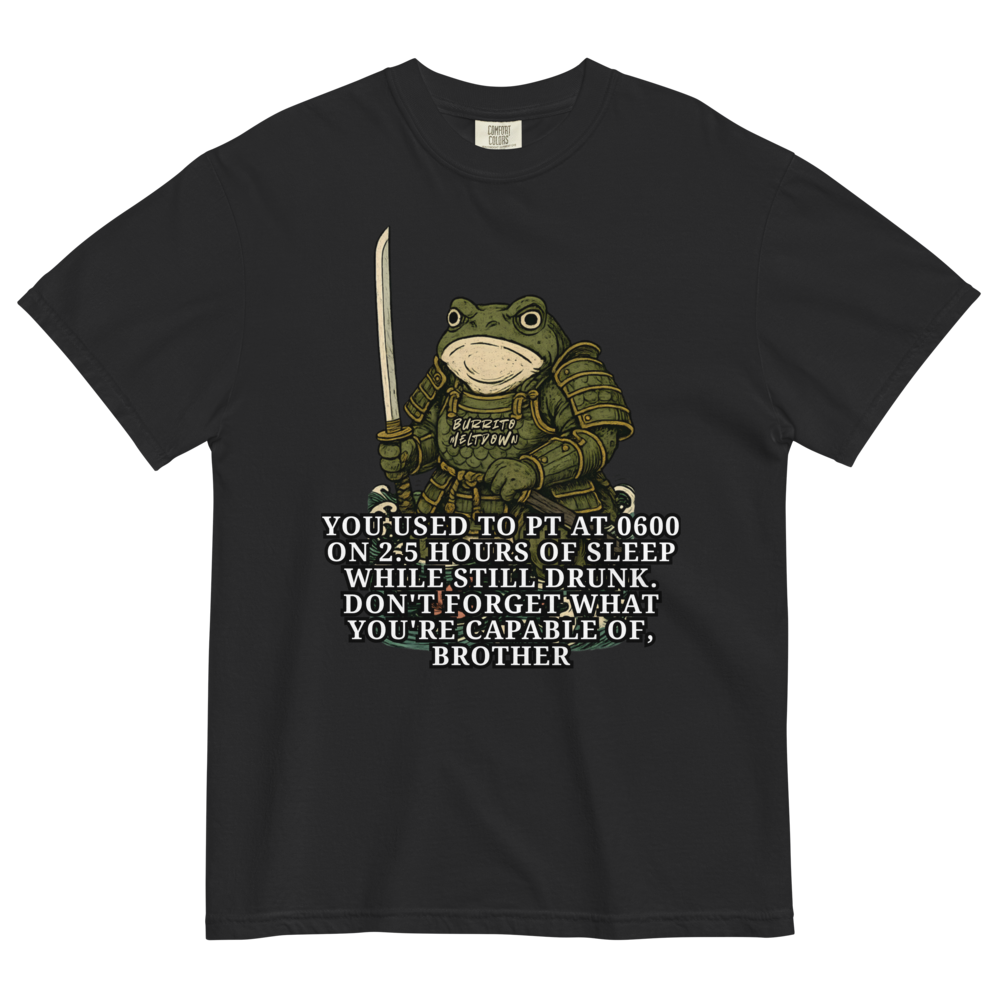 PT At 0600 – Samurai Frog Tee Mockup