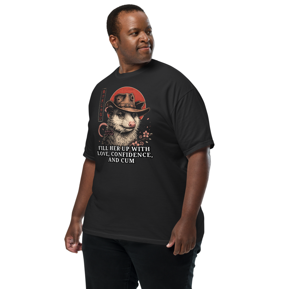 Fill Her Up – Cowboy Opossum Tee Mockup