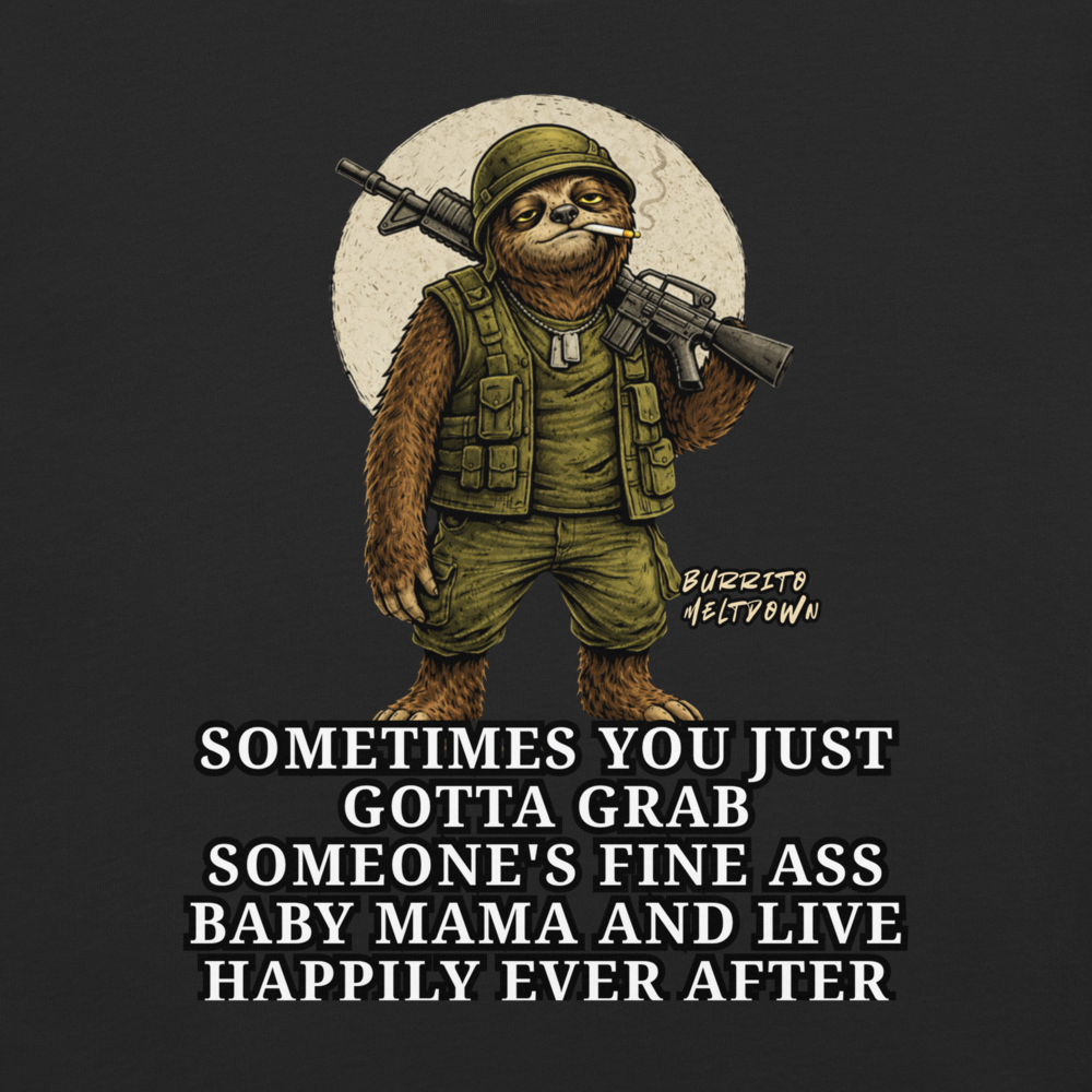 Happily Ever After – Combat Sloth Tee Mockup