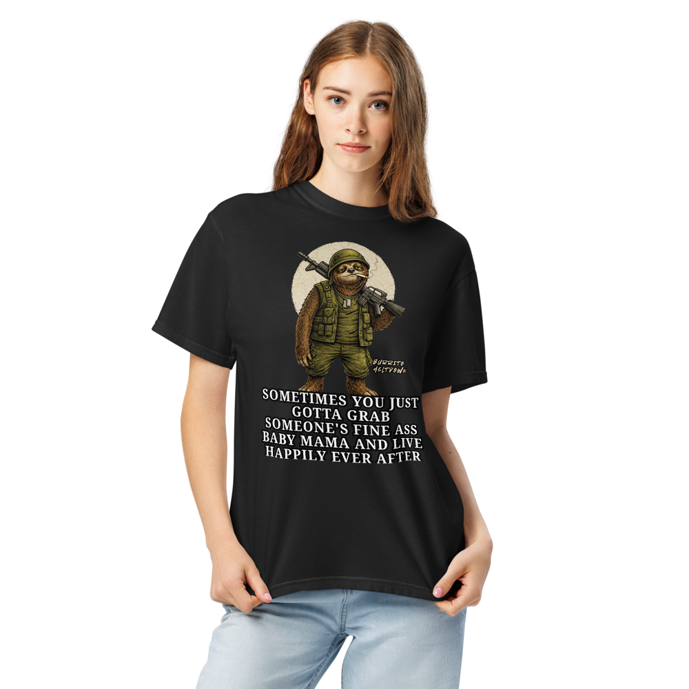 Happily Ever After – Combat Sloth Tee Mockup