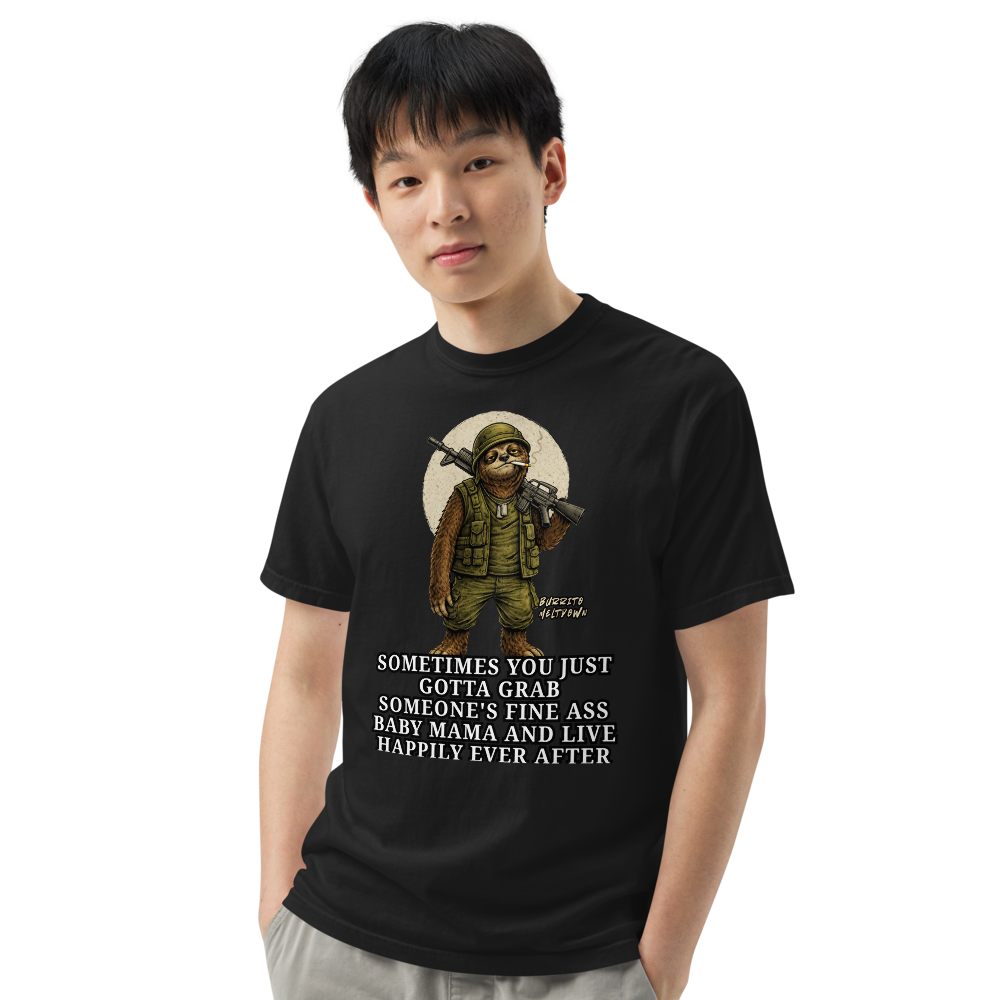Happily Ever After – Combat Sloth Tee Mockup