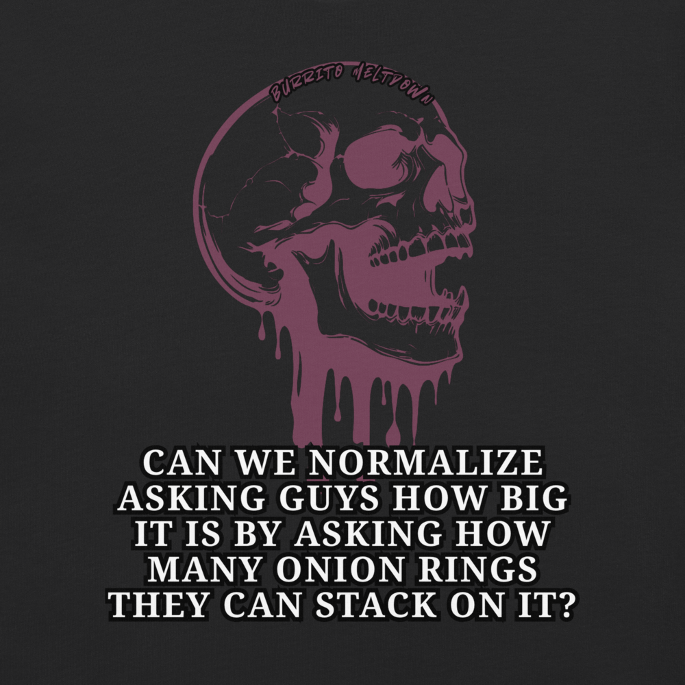 How Many Onion Rings – Dripping Skull Tee Mockup