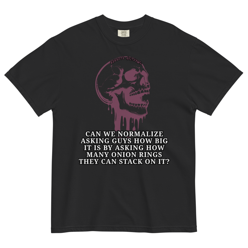 How Many Onion Rings – Dripping Skull Tee Mockup