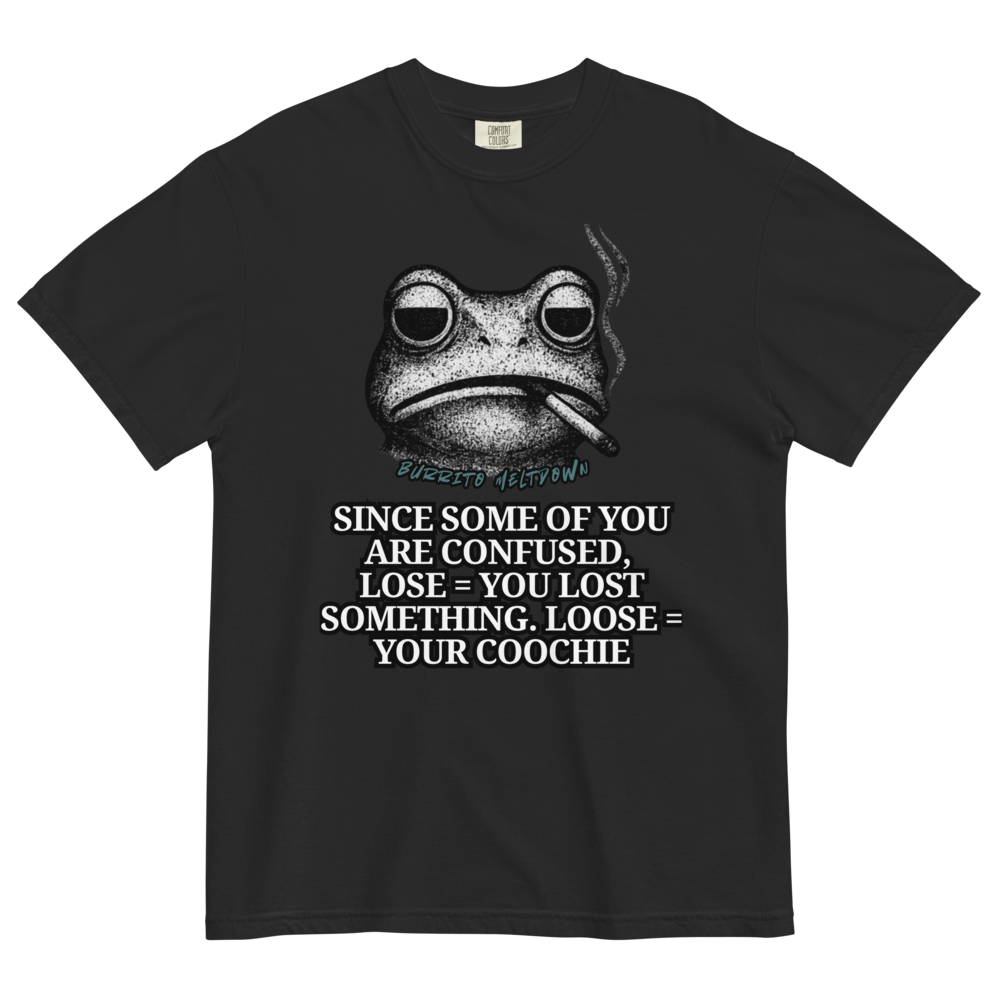 Lose vs Loose – Smoking Frog Tee Mockup