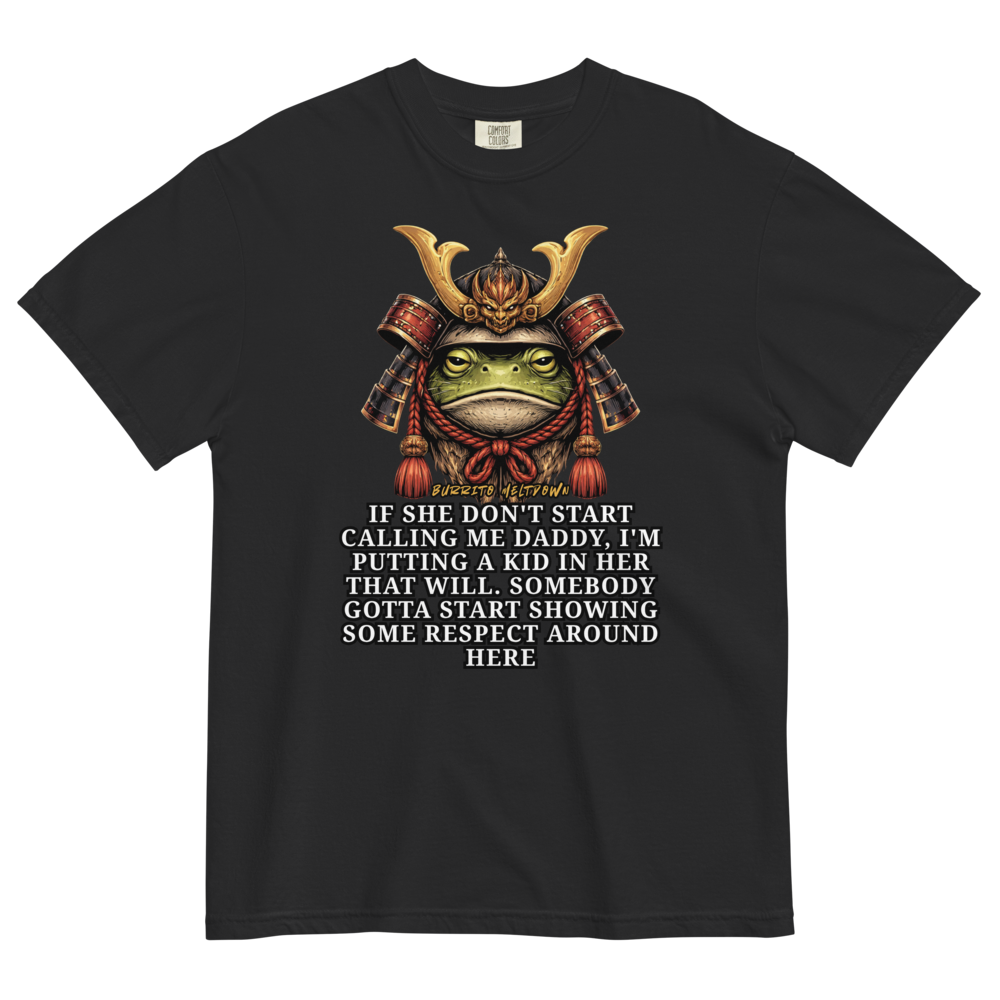 Start Calling Me Daddy – Samurai Frog Tee Mockup