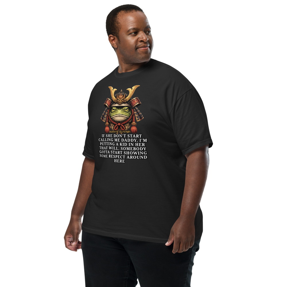 Start Calling Me Daddy – Samurai Frog Tee Mockup