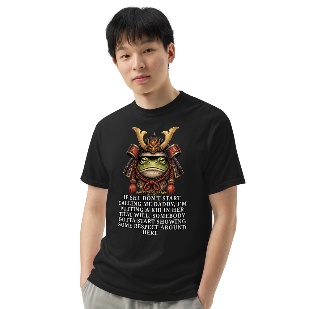 Start Calling Me Daddy – Samurai Frog Tee Mockup