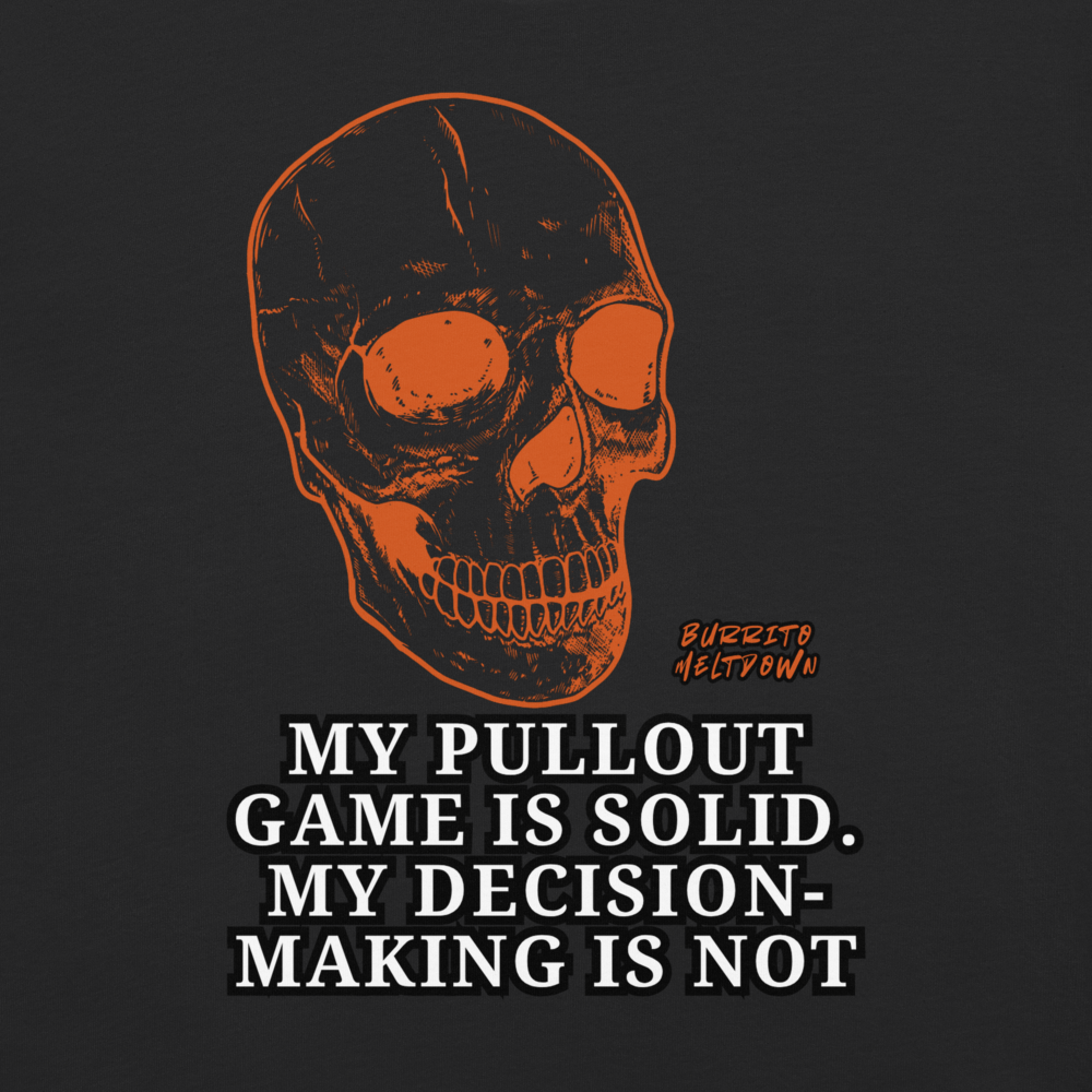 Pullout Game Solid – Blazing Skull Tee Mockup
