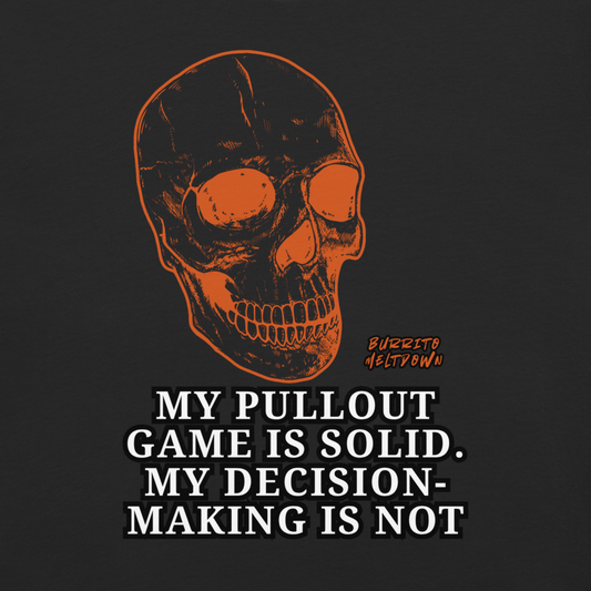Pullout Game Solid – Blazing Skull Tee Mockup