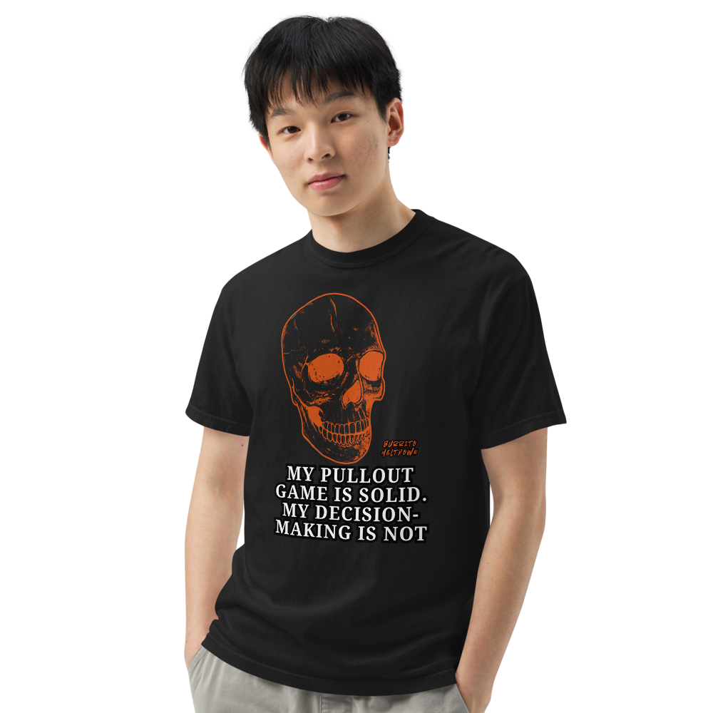 Pullout Game Solid – Blazing Skull Tee Mockup
