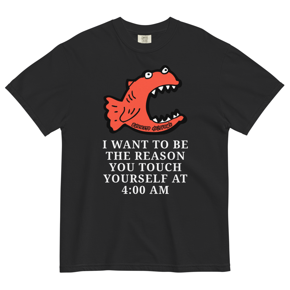 Touch Yourself At 4AM – Screaming Fish Tee Mockup