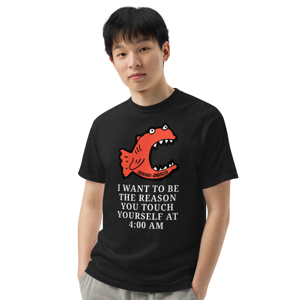 Touch Yourself At 4AM – Screaming Fish Tee Mockup