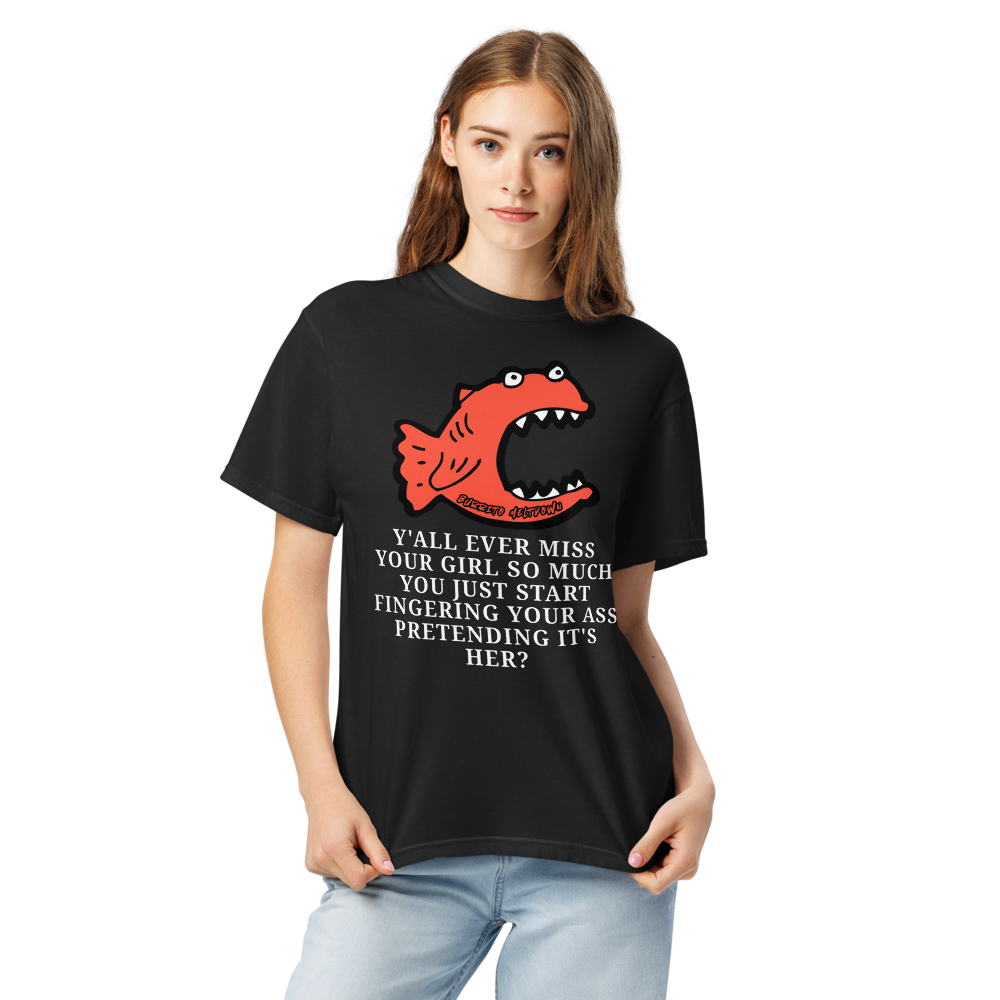 Miss Her That Much – Piranha Fish Tee Mockup