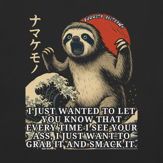 Every Time I See You – Great Wave Sloth Tee Mockup