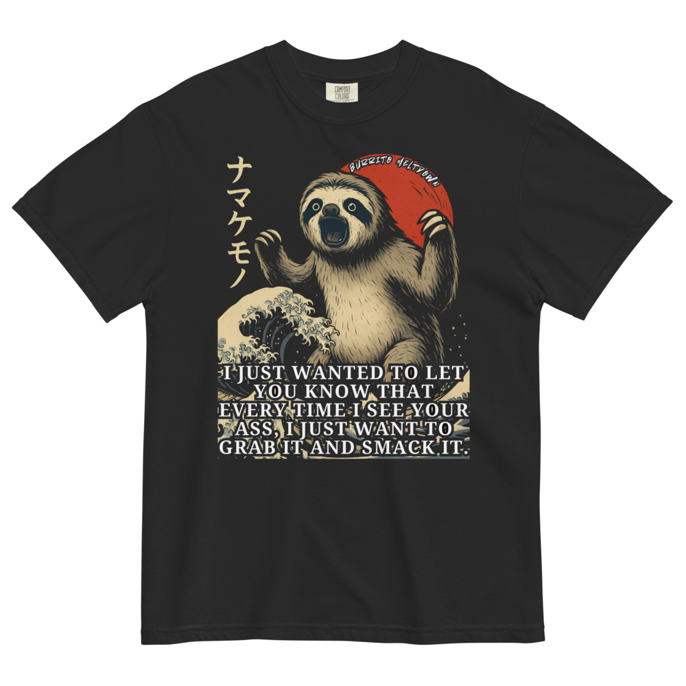 Every Time I See You – Great Wave Sloth Tee Mockup