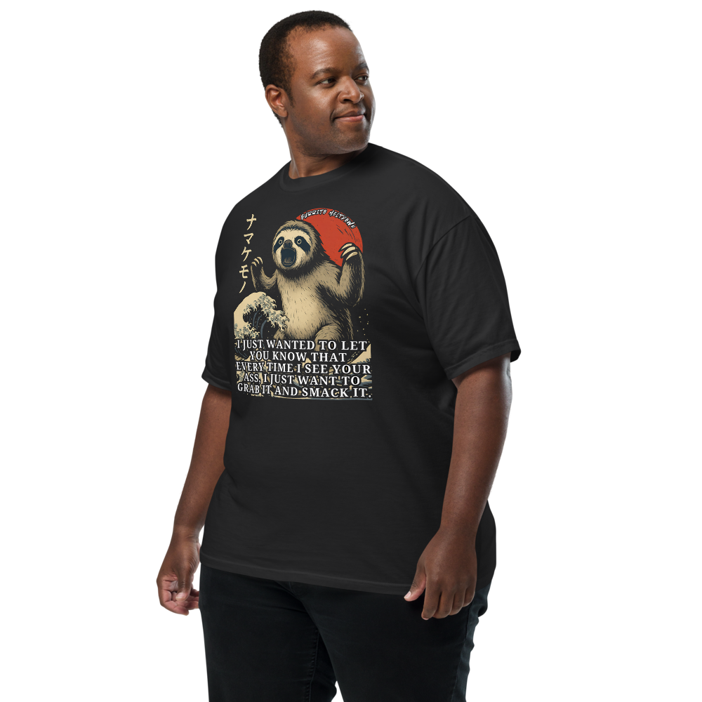 Every Time I See You – Great Wave Sloth Tee Mockup