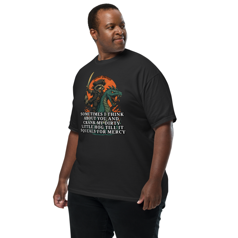 Sometimes I Think About You – Pirate Raccoon Tee Mockup