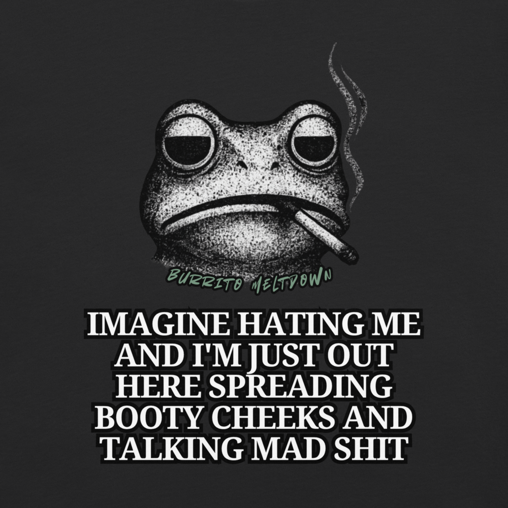 Imagine Hating Me – Smoking Frog Tee Mockup