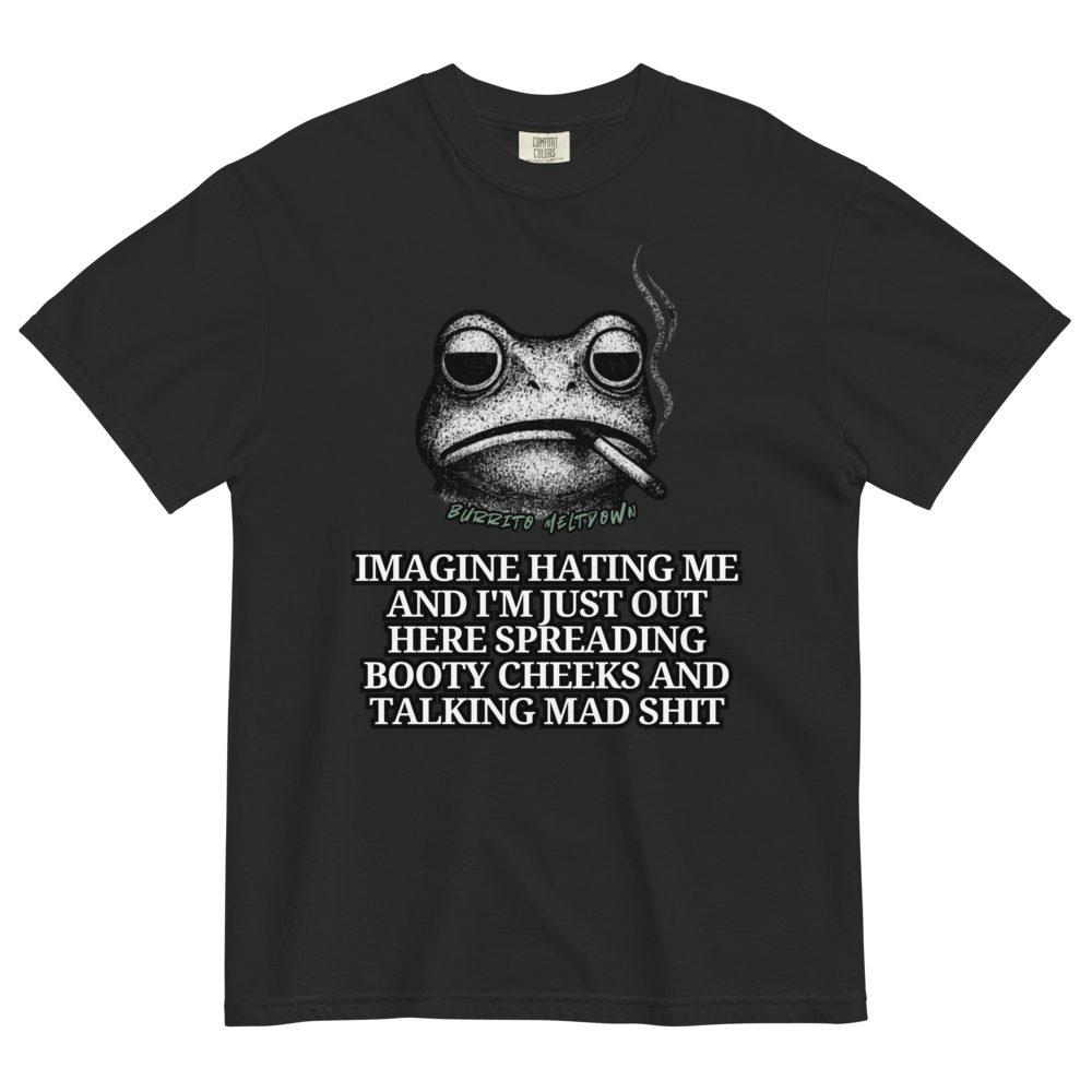 Imagine Hating Me – Smoking Frog Tee Mockup