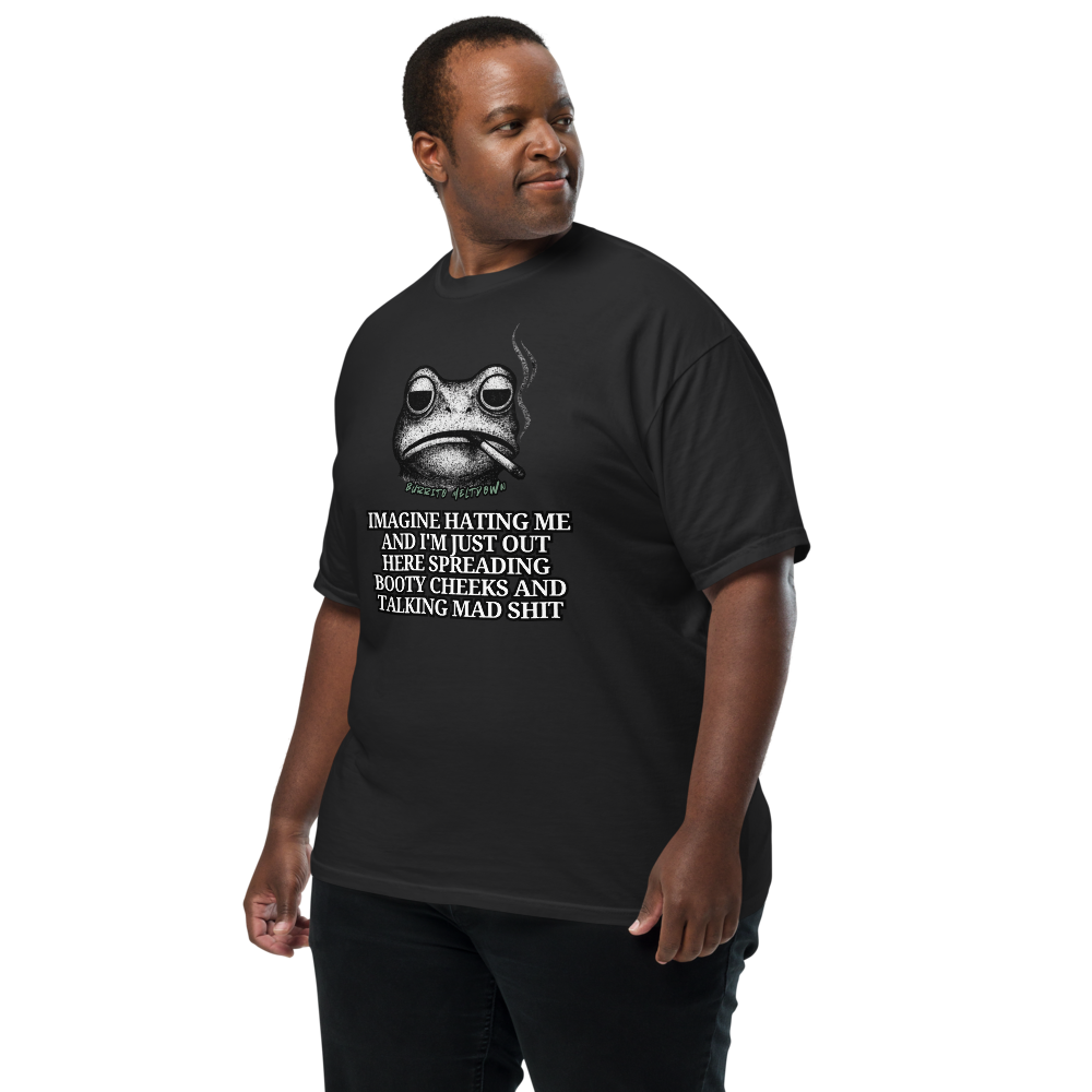 Imagine Hating Me – Smoking Frog Tee Mockup