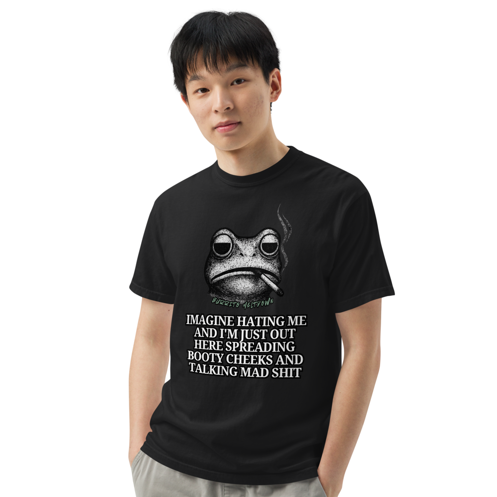 Imagine Hating Me – Smoking Frog Tee Mockup