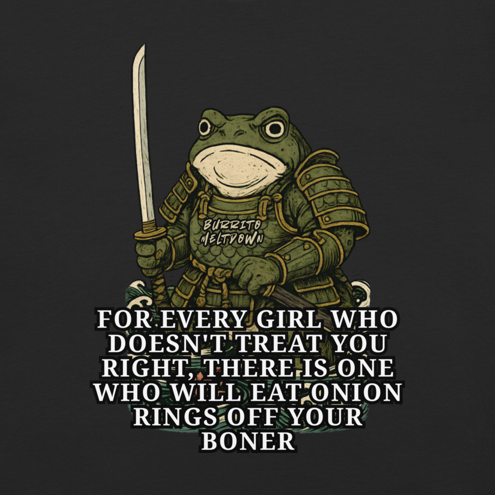 For Every Girl – Samurai Frog Tee Mockup