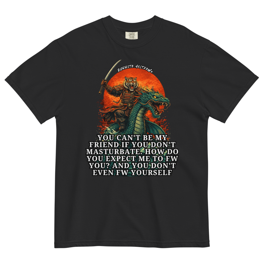 Can't Be My Friend – Samurai Tiger Tee Mockup