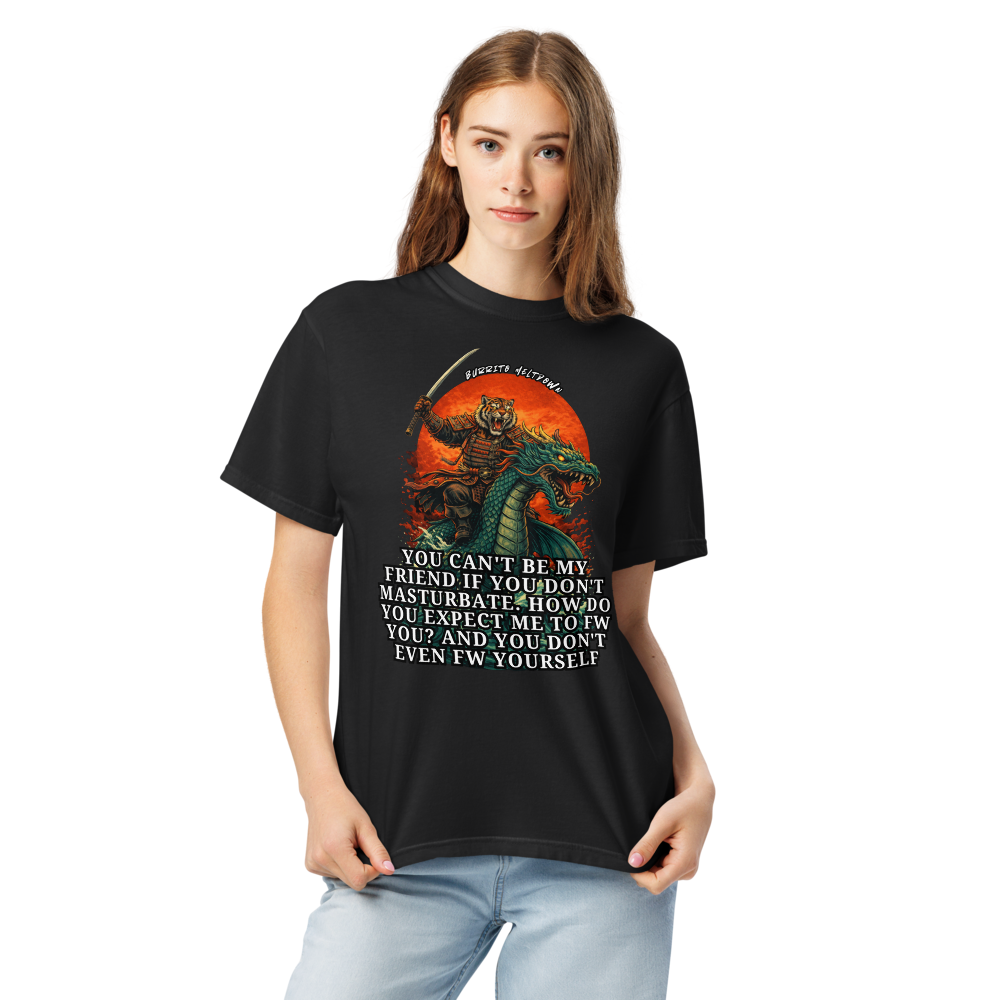 Can't Be My Friend – Samurai Tiger Tee Mockup