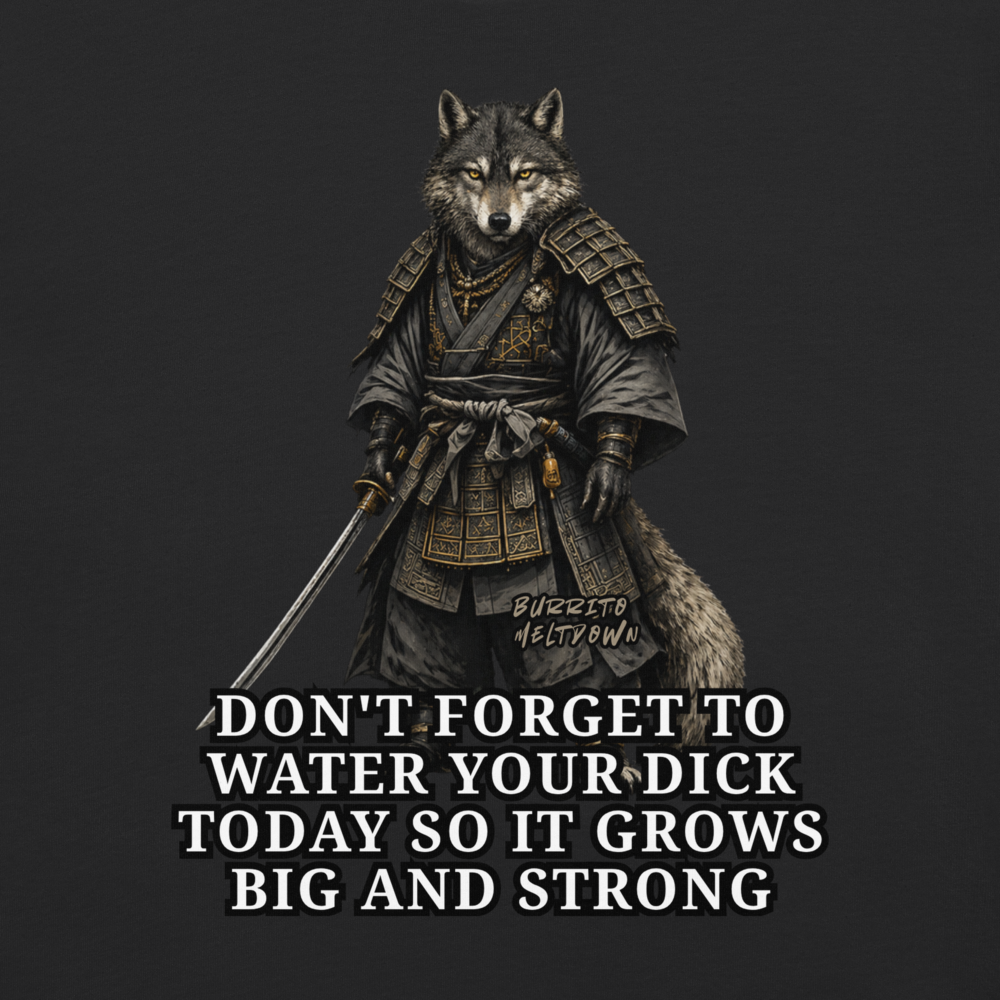 Water It Every Day – Samurai Wolf Tee Mockup
