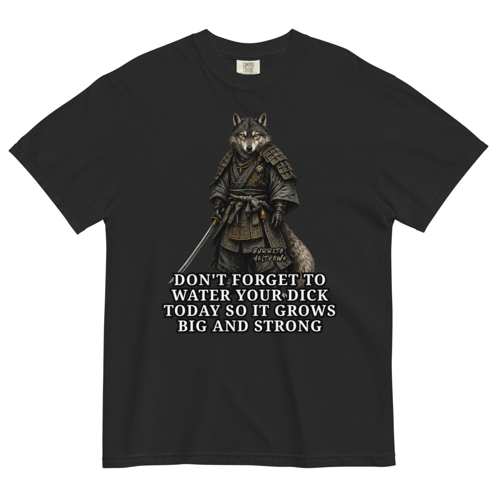 Water It Every Day – Samurai Wolf Tee Mockup