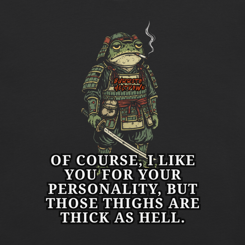 It's Your Personality – Armored Samurai Frog Tee Mockup