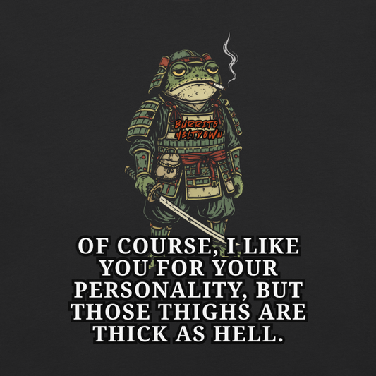 It's Your Personality – Armored Samurai Frog Tee Mockup
