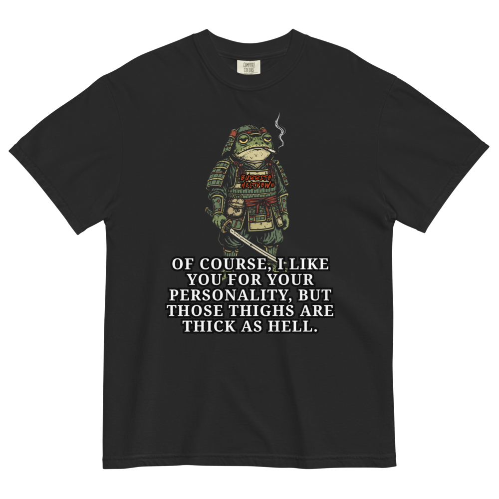 It's Your Personality – Armored Samurai Frog Tee Mockup