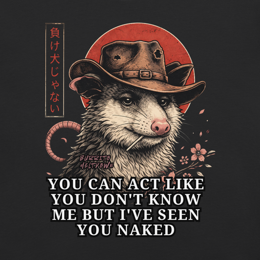 I Remember Everything – Cowboy Possum Tee Mockup