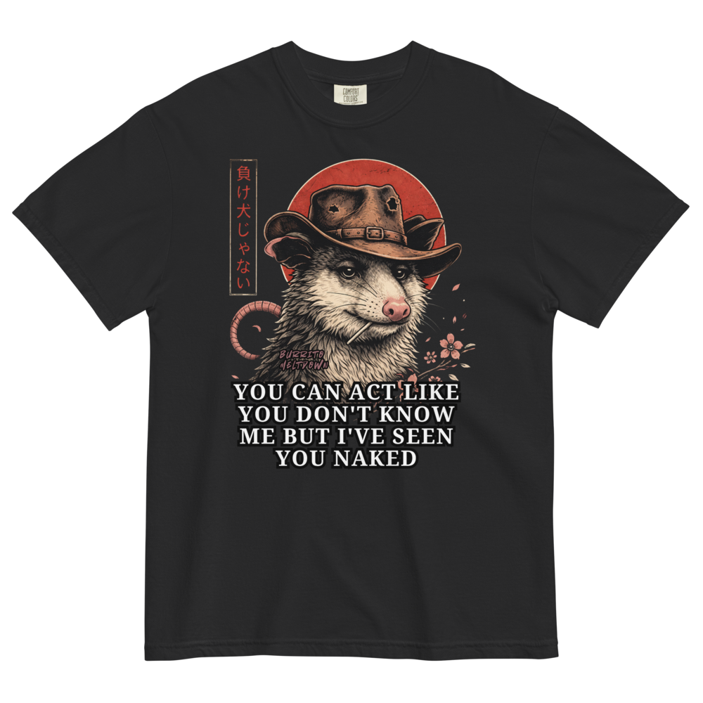 I Remember Everything – Cowboy Possum Tee Mockup