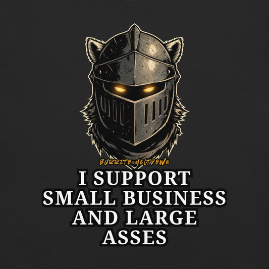 I Support Small Business – Wolf Knight Tee Mockup