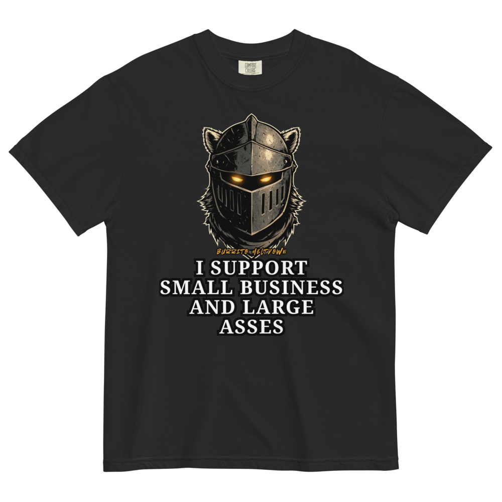 I Support Small Business – Wolf Knight Tee Mockup