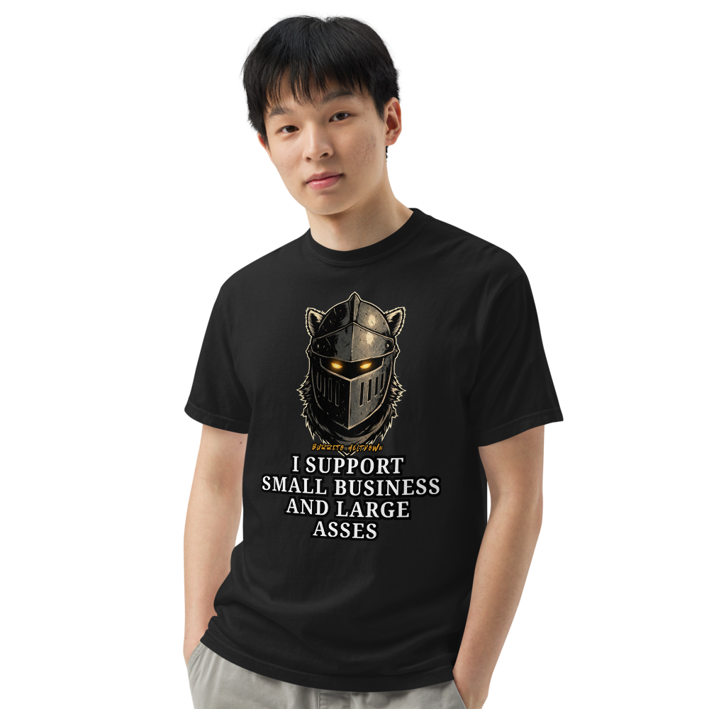 I Support Small Business – Wolf Knight Tee Mockup