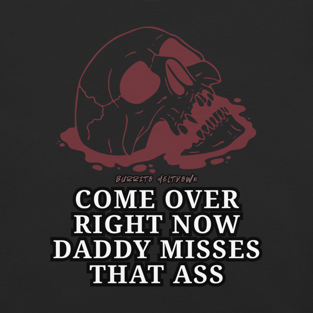 Daddy Misses You – Red Skull Tee Mockup