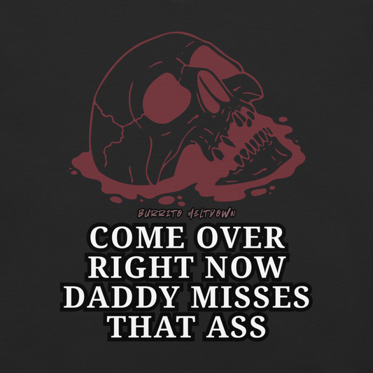 Daddy Misses You – Red Skull Tee Mockup