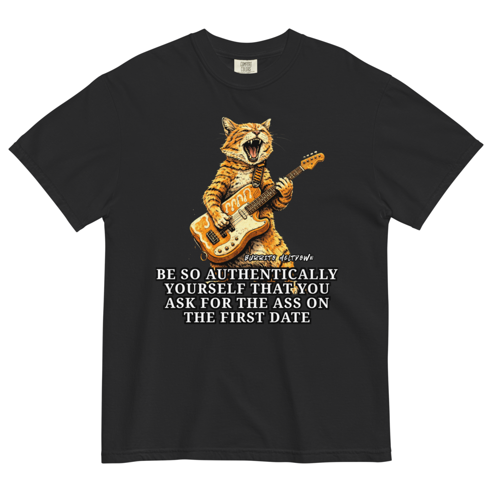 Be So Authentically Yourself – Guitar Cat Tee Mockup