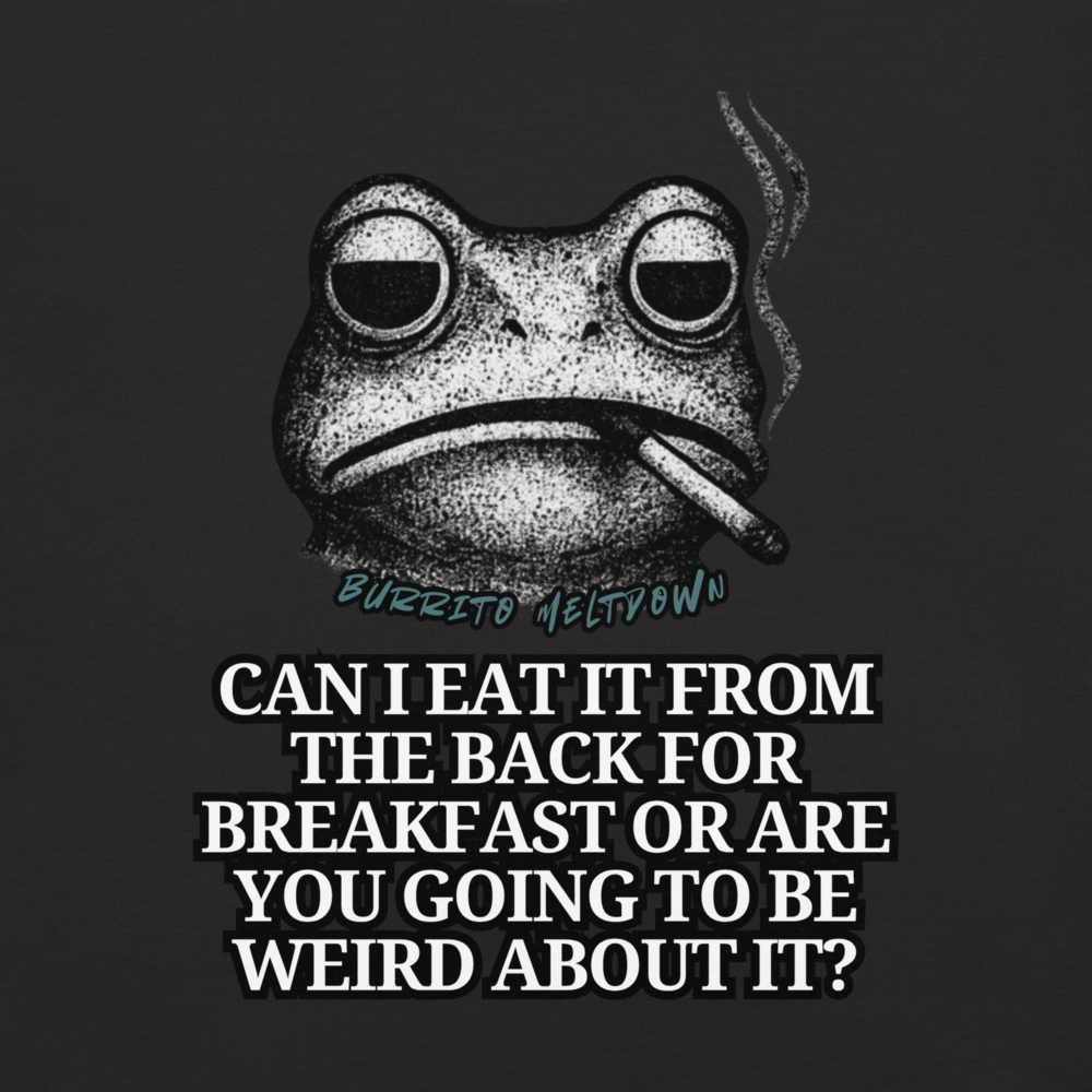 Breakfast From The Back – Smoking Frog Tee Mockup