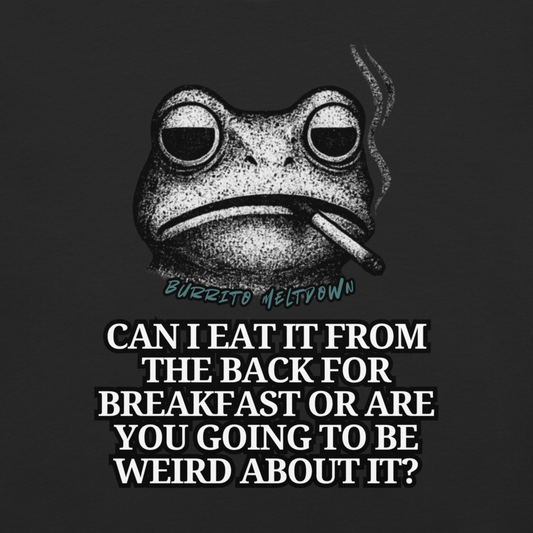 Breakfast From The Back – Smoking Frog Tee Mockup